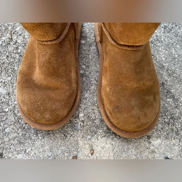 UGG Koolaburra Tall Boots - Girls Size 12 - Chestnut Brown - Bow Tie Closure - Picture 12 of 12